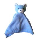 Naninha para bebê de ursinho azul 35x35