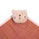 Naninha Soft Premium Com Prendedor De Chupeta Gatinha Rosa.