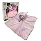 Naninha Urso Antialérgica 23x23cm, Zip, Com Prendedor De Chupeta Presente Bebês Recém-Nascidos Naninha Urso Antialérgica 23x23cm, Zip, Com Prendedor De Chupeta Presente Bebês Recém-Nascidos
