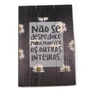 Não se despedace - quadro de madeira palet