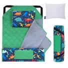 Nap Mat Wildkin Modern para crianças com travesseiro reutilizável Jurassic Nap Mat Wildkin Modern para crianças com travesseiro reutilizável Jurassic