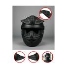 Narigueira Alta Esportiva P/ Capacete Preto Anti-Embaçante