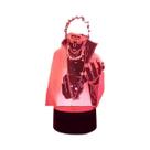 Naruto Uzumaki Akatsuki Kakashi Itachi 3D LED Night Light 16 Cores Crianças Quarto Lâmpada De Mesa