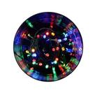 Natal cordao luminoso 80 lamp led color fio verde 8f 127v