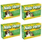 Natu verm anti-helmintico 4 caixa com 4cp para câes e gatos