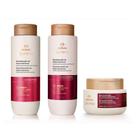Natura Lumina Kit Shampoo + Condicionador + Máscara Regeneradora Reconstrução de Danos Extremos