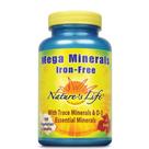 Nature's Life Mega Minerais Sem Ferro, 100 Cápsulas Vegetarianas