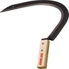 Navalha Grass Hook 40x30x4 cm com cabo curto de madeira Navalha Grass Hook 40x30x4 cm com cabo curto de madeira