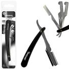 Navalhete para barbear com suporte para lamina de inox e cabo plastico premium 16cm