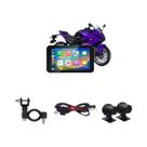 Navegação GPS Para Motocicleta À Prova d'Água De 5 Polegadas Com Carplay Sem Fio, Android Auto, Navegação GPS Para Motocicleta À Prova d'Água De 5 Polegadas Com Carplay Sem Fio, Android Auto,