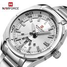 NaviForce Relógio de Pulso sem gênero à Prova d'Água, Data, Quartzo, Completamente de Aço,