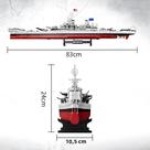 Navio De Guerra Militar Missouri Bismarck Cruiser Modelo Blocos De Construção Brinquedo Para