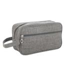 Necessaire Bolsa para Maquiagem e Cosméticos Multifuncional Portátil Impermeável Cor:CinzaGênero:UnissexTamanho:Único