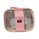 Necessaire Bolsa Rosa Bebê Maquiagem Higiene Pessoal Viagem Bolsa Feminina Transparente Cuidado Necessaire Bolsa Rosa Bebê Maquiagem Higiene Pessoal Viagem Bolsa Feminina Transparente Cuidado