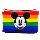 Necessaire branca mickey arco-íris 19x7x23cm - disney