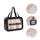 Necessaire com Alça Organizador Maquiagem Academia 30cmx20cm
