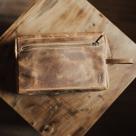 Necessaire em couro texas nut