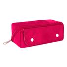 Necessaire Estojo Espaçoso Para Pincéis E Maquiagens Com Divisórias Internas E Diversos Bolsos Organizador Clio