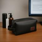 Necessaire Estojo Organizador Bolsa de Mão Couro Legítimo