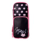 Necessaire Estojo Shape Gatinha Preto e Rosa - Uatt