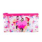 Necessaire Estojo Transparente Coração Princesas 11.5x21cm - Disney Necessaire Estojo Transparente Coração Princesas 11.5x21cm - Disney
