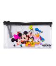 Necessaire Estojo Transparente Turma Mickey 11.5x21cm Disney Necessaire Estojo Transparente Turma Mickey 11.5x21cm Disney