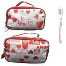 Necessaire Feminina Impermeável executiva Premium Com Escova
