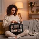 Necessaire Feminina Organizadora com Alça Sortida Resistente Bolsa Compacta Multiuso