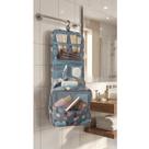 Necessaire Gancho Oganizadora Viagem Divisórias Pendurar Flores