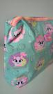 Necessaire grande gata sereia verde agua puket