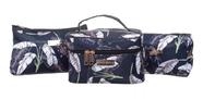 Necessaire Kit 3 Peças Organizador Maquiagem Viagem Higiene