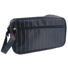 Necessaire masculina clássica com alça fixa e fechamento por zíper 25x14x8