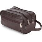 Necessaire Masculina em Couro Legítimo Estojo Organizador de Viagem Trabalho - JP17 Couro