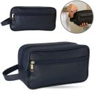 Necessaire Masculina Grande Organizadora Couro bolsa porta objeto Viagem Trabalho Academia Presente MONOLO