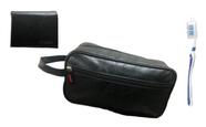 Necessaire masculina Impermeável executiva com Carteira de Couro Necessaire masculina Impermeável executiva com Carteira de Couro