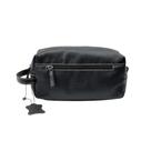 Necessaire Masculina Preta Com Alça Em Couro