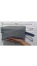 Necessaire masculina pvc linho mescla viagem e dia a dia