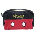 Necessaire Mickey com Assinatura em Algodão Cru 13x18cm