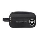 Necessaire Nylon Premium Cor Preta e Azul Estampa Time Nome Necessaire Nylon Premium Cor Preta e Azul Estampa Time Nome
