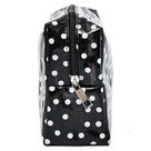 Nécessaire preta com bolinhas brancas basic + accessories
