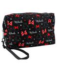 Necessaire Preto Minnie 15x7x21cm - Disney