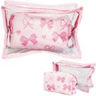 Necessaire retangular cristal + estojo godão lacinho - sabra