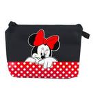 Necessaire retangular minnie assinatura 15x3x21cm - disney