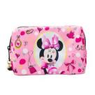 Necessaire retangular rosa minnie 11x9x18cm - disney