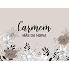 Necessaire Tecido Personalizada com Nome Impermeável Bolsa Feminina Presente Estampa Casamento