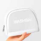 Necessaire Transparente Maquiagem Viagem PVC Zíper Durável Compacta Unissex