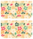 Necessarie Carteira Flores Fundo Amarelo - Sintético Doll