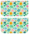 Necessarie Carteira Flores fundo verde claro - Sintético Doll