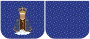 Necessarie Porta Moeda Nossa Senhora Fundo Azul Bolinha - Sintético Doll
