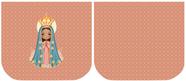 Necessarie Porta Moeda Nossa Senhora Fundo Salmão - Sintético Doll Necessarie Porta Moeda Nossa Senhora Fundo Salmão - Sintético Doll